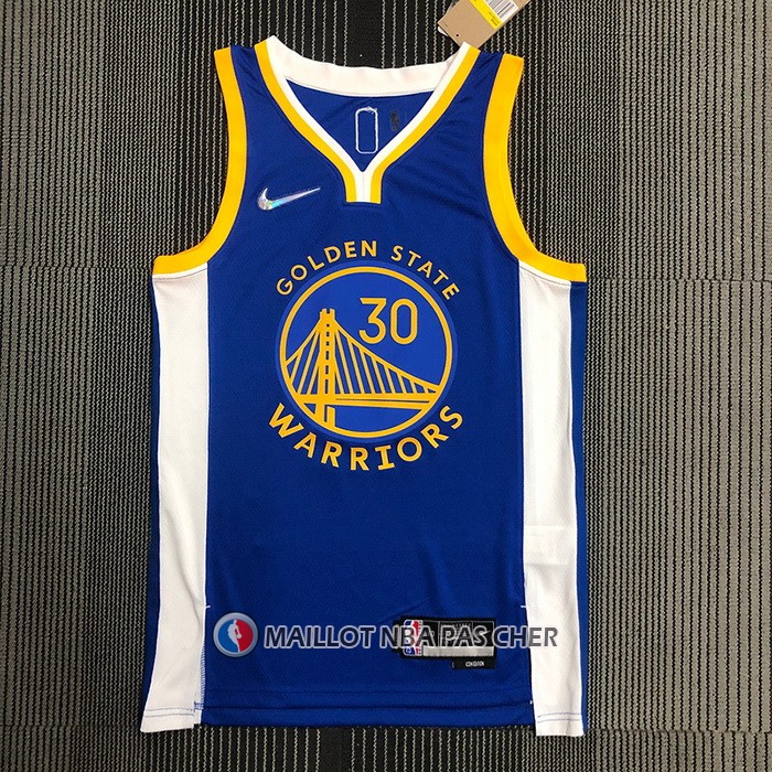 Maillot Golden State Warriors Stephen Curry 2974th 3 Points Bleu